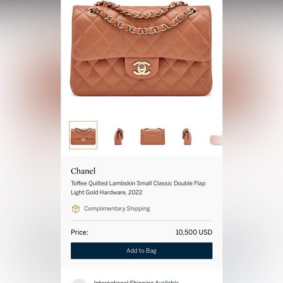 It’s a 10-11,000$ bag it’s caramel color and it’s got authentication cards - Picture 6 of 8